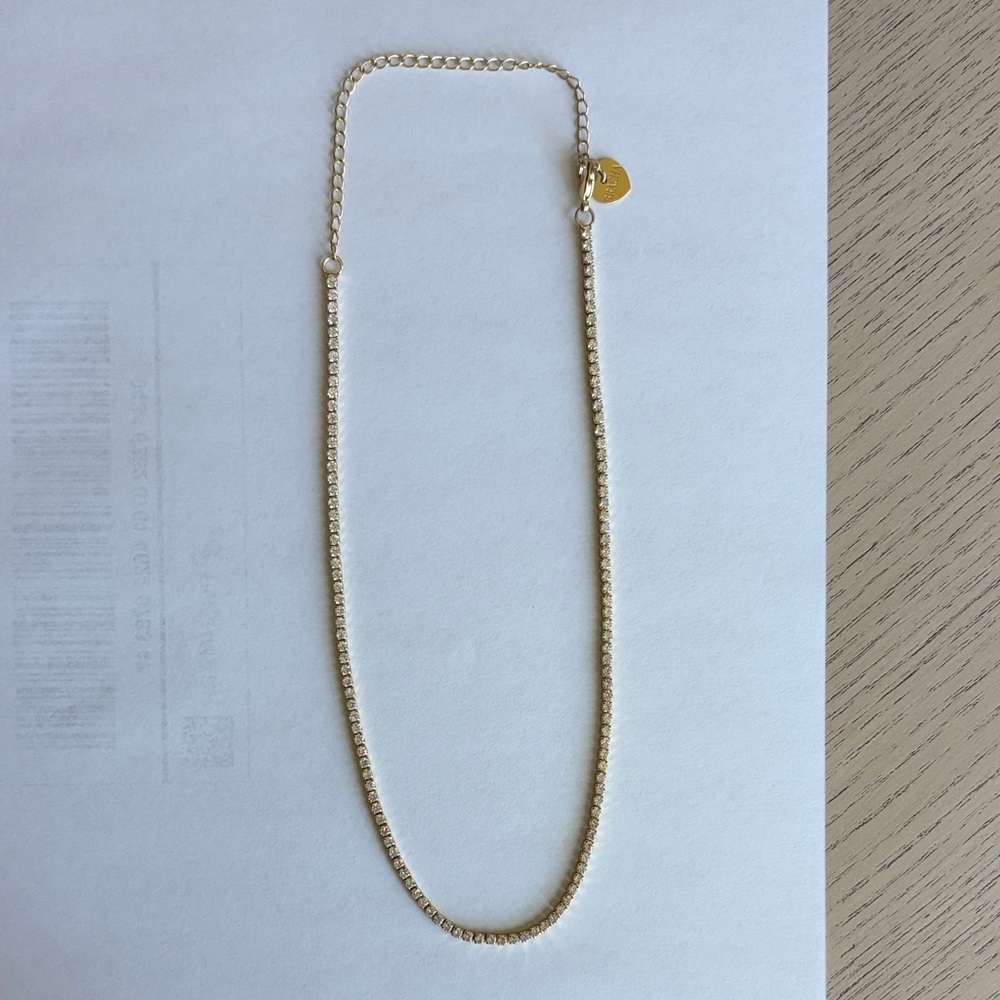 Bracha Gold Tennis Chain Necklace